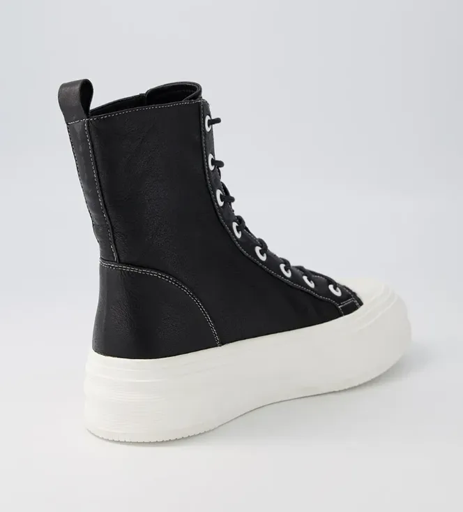 Aggie Sneaker - White Upper/Black Sole