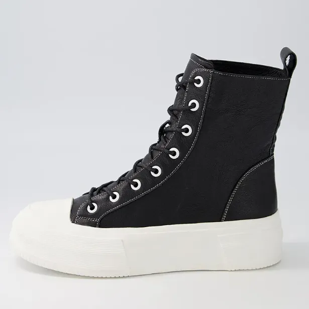 Aggie Sneaker - White Upper/Black Sole