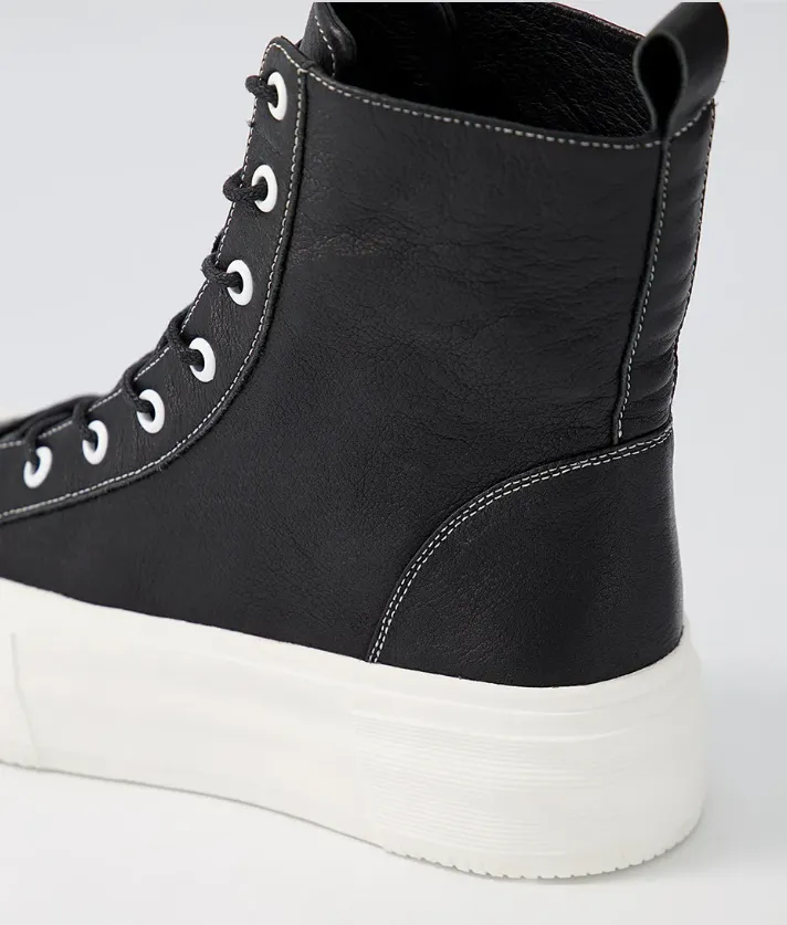 Aggie Sneaker - White Upper/Black Sole