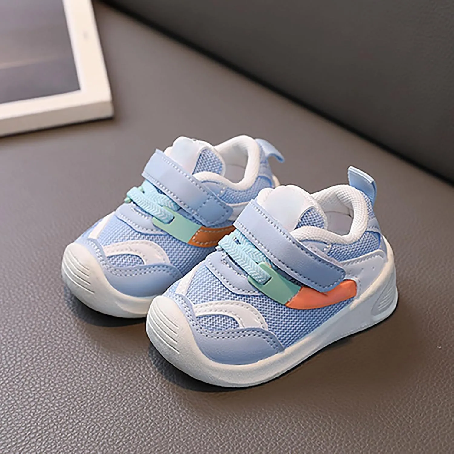 Baby Boy Girl Breathable Sneakers Infant Non Slip Lightweight Toddler First Walking Shoes Toddler Canvas Shoes Slip On