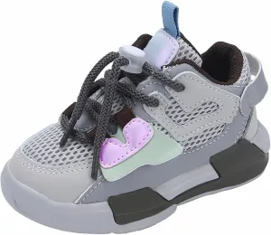 Baby Boy Girl Mesh Basketball Shoes Toddler Kids Lightweight Sneakers Slip On Softy Sole First Walking Sports Shoes
