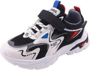Boys Girls Sneakers, Kids Tennis Shoes for Walking/Running Lightweight Breathable Gym Shoes Light up Shoes for Big Kids