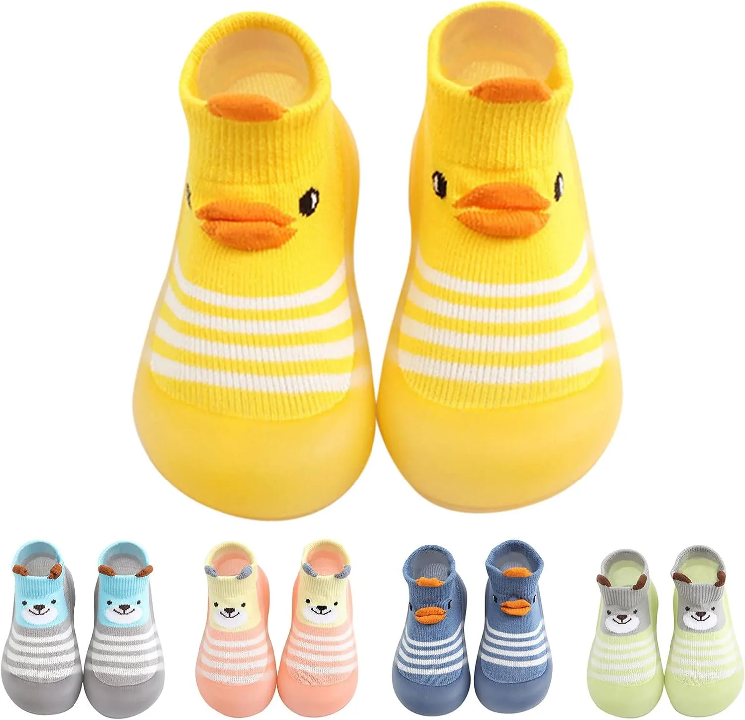 Children Todller Shoes Baby Boys and Girls Non Slip Flat Socks Shoes Lightweight Comfortable Cute Baby Walking Shoe