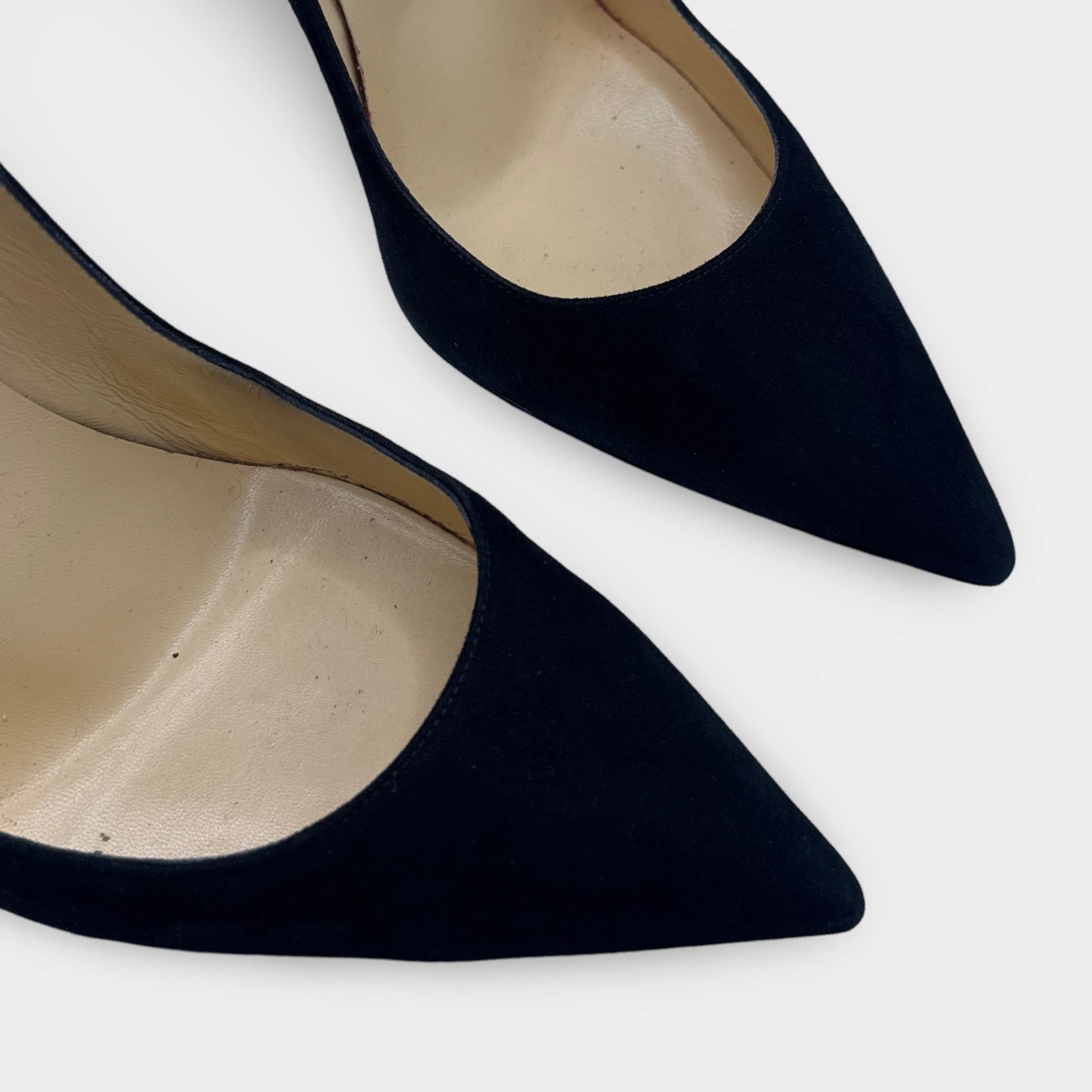 Christian Louboutin So Kate Black Suede Pumps