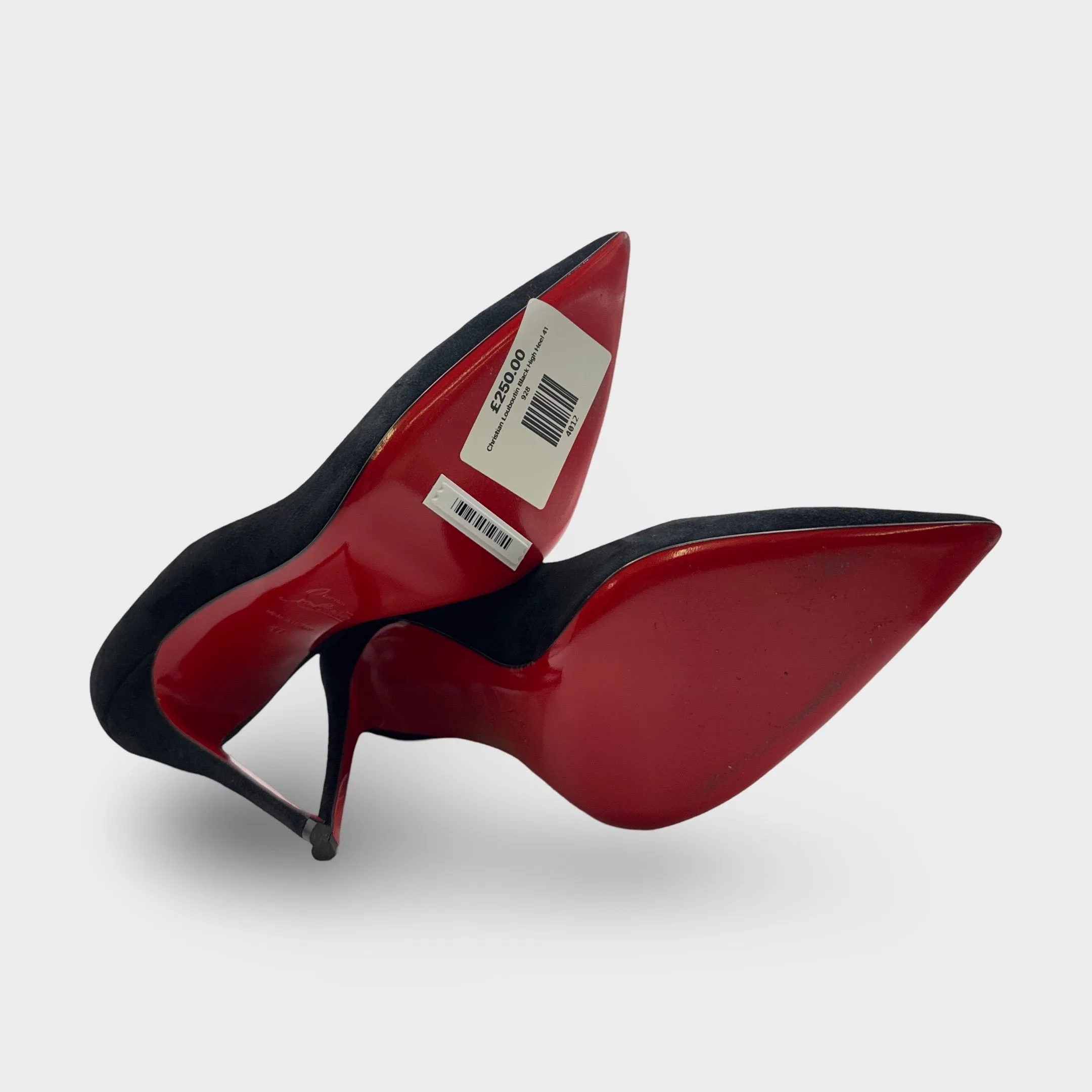 Christian Louboutin So Kate Black Suede Pumps