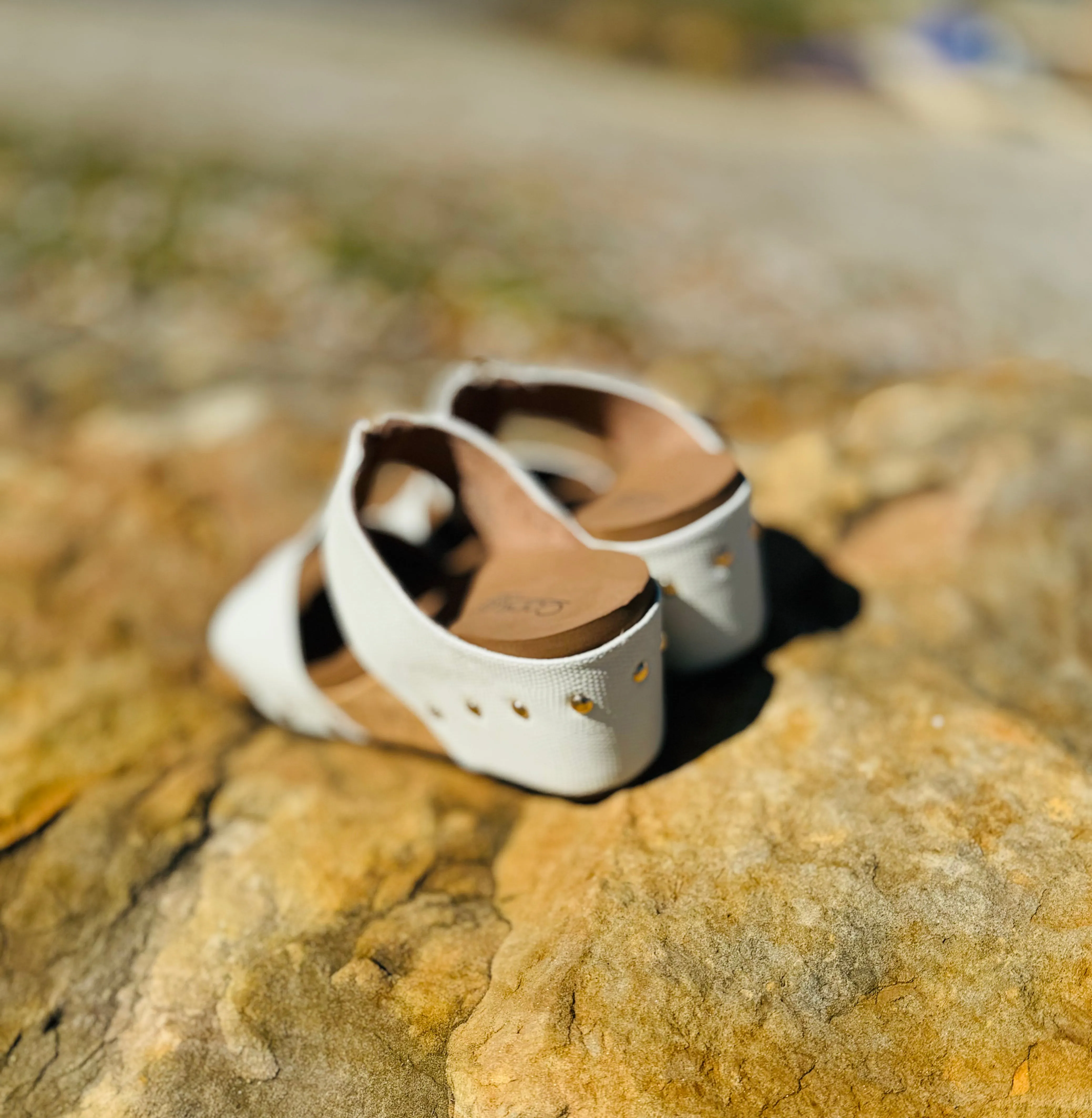 Corky's Taboo Wedge Sandal in White