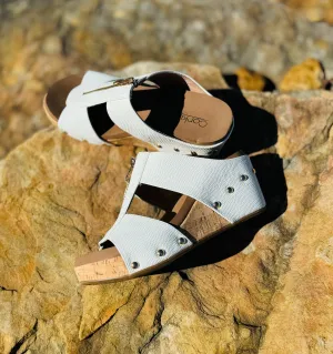 Corky's Taboo Wedge Sandal in White