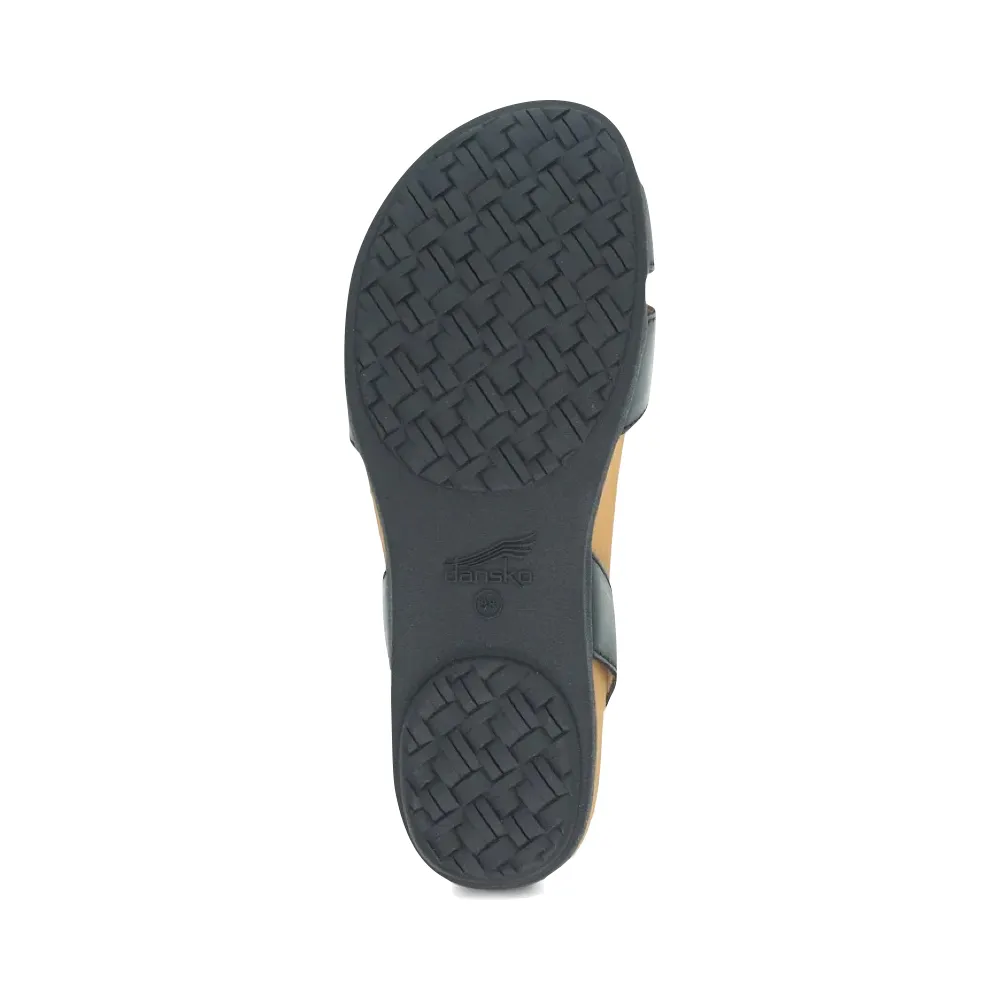 Dansko Women's Judith Leather Sandal in Black
