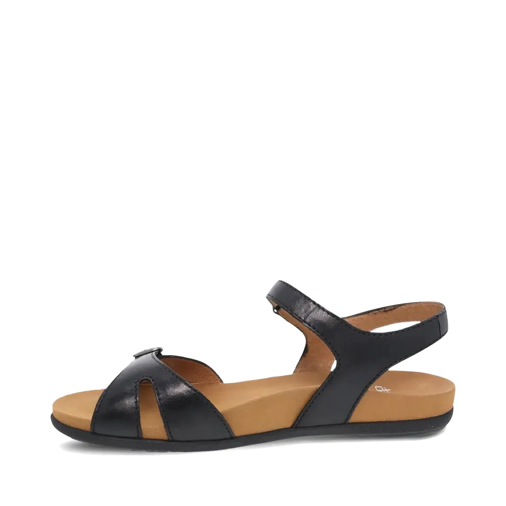 Dansko Women's Judith Leather Sandal in Black