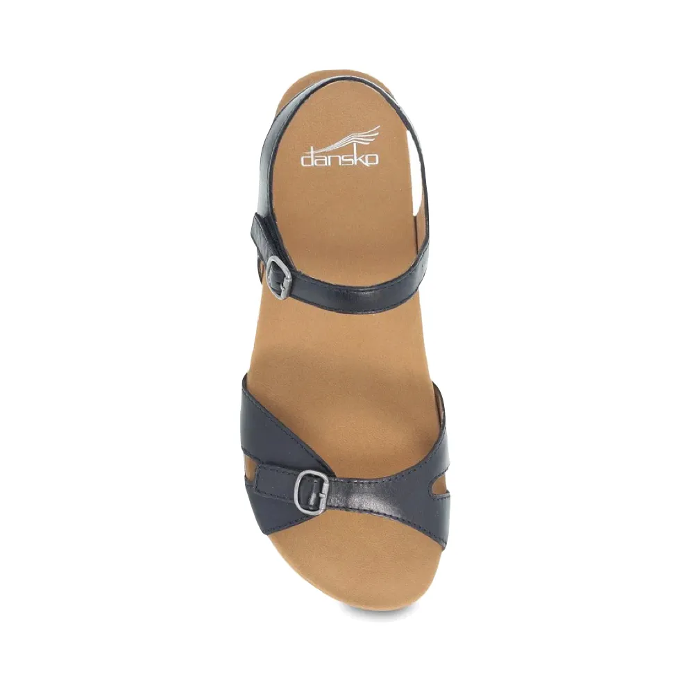 Dansko Women's Judith Leather Sandal in Black