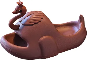 Dinosaur Slides for Boys Girls, Kids Cloud Soft Shower Slippers, Cute Cartoon Sandals Thick Sole Memory Foam Shoes