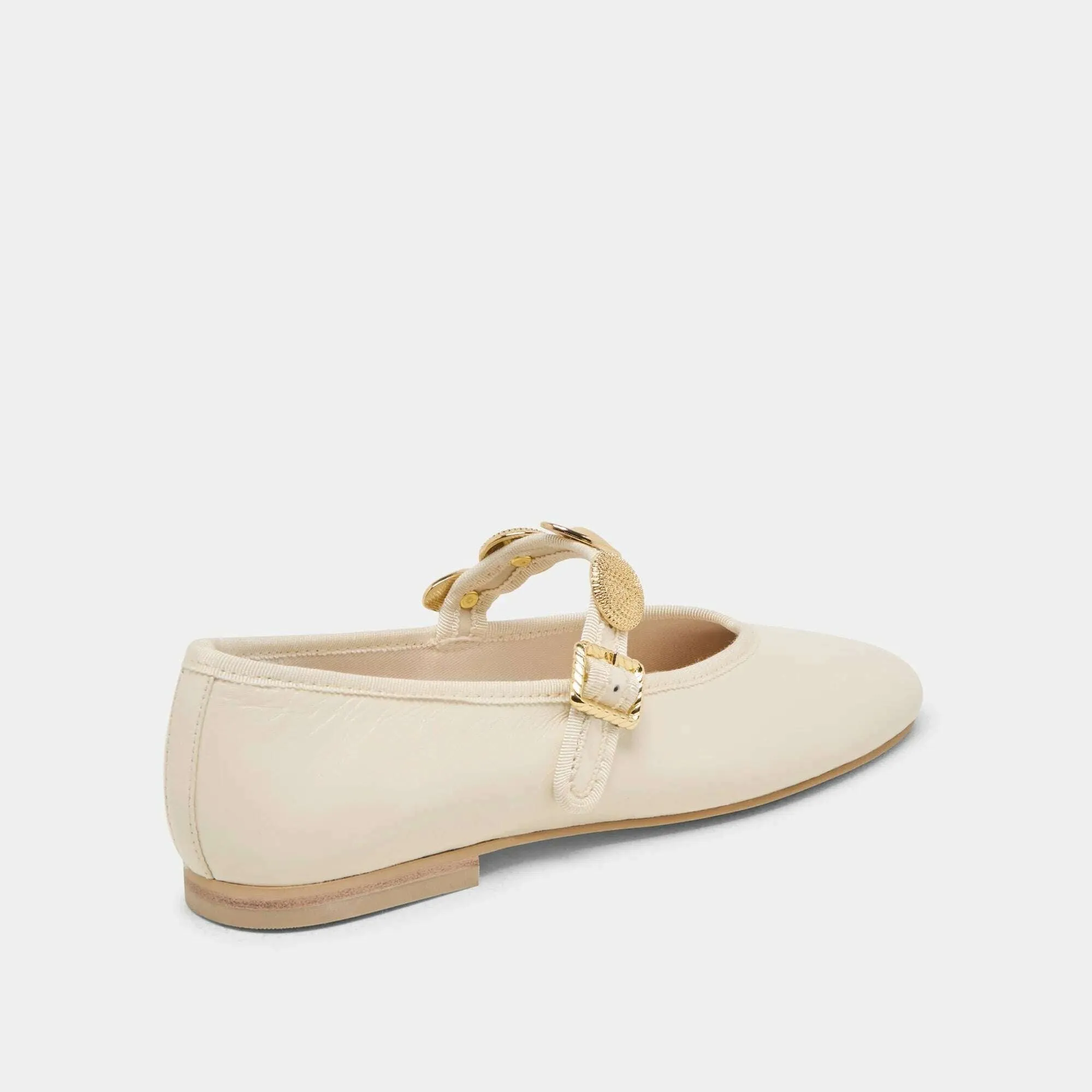 Dolce Vita Relan Ballet Flats Off White Leather