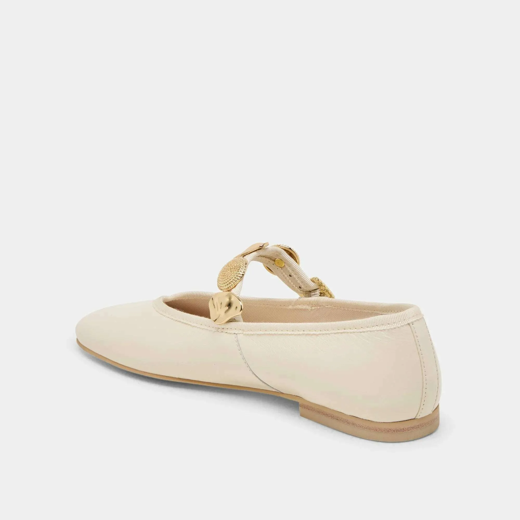 Dolce Vita Relan Ballet Flats Off White Leather