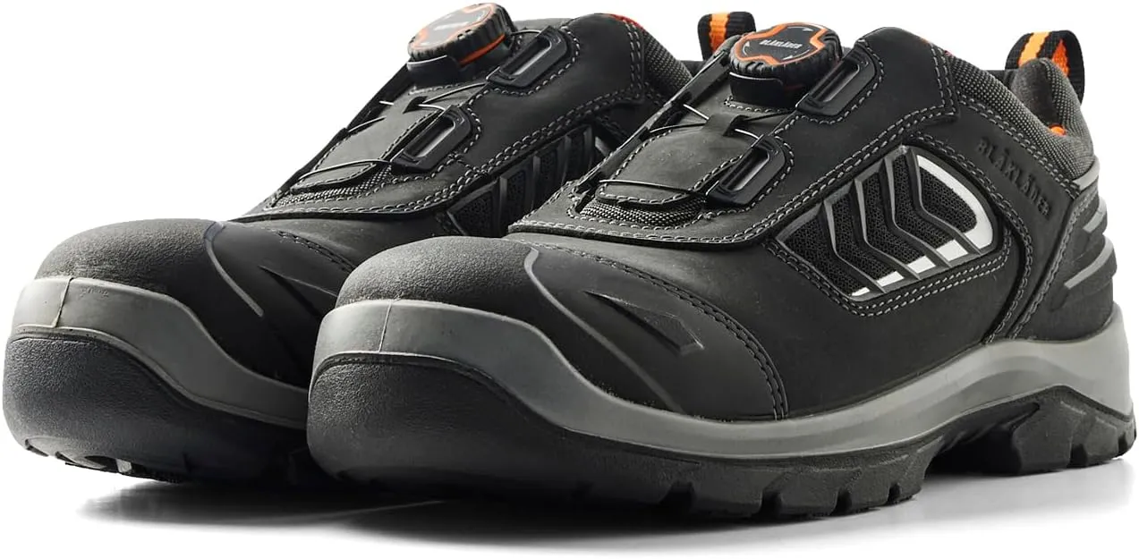 Elite Safety Shoe 2251  Durable Full-Grain Leather, Composite Toe, Puncture Resistant, Slip Resistant, Quick Lace System & Electrical Hazard Protection, 10.5 Black