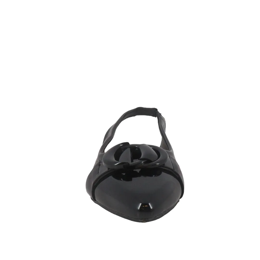 Flats Slingback Anneli color negro para mujer
