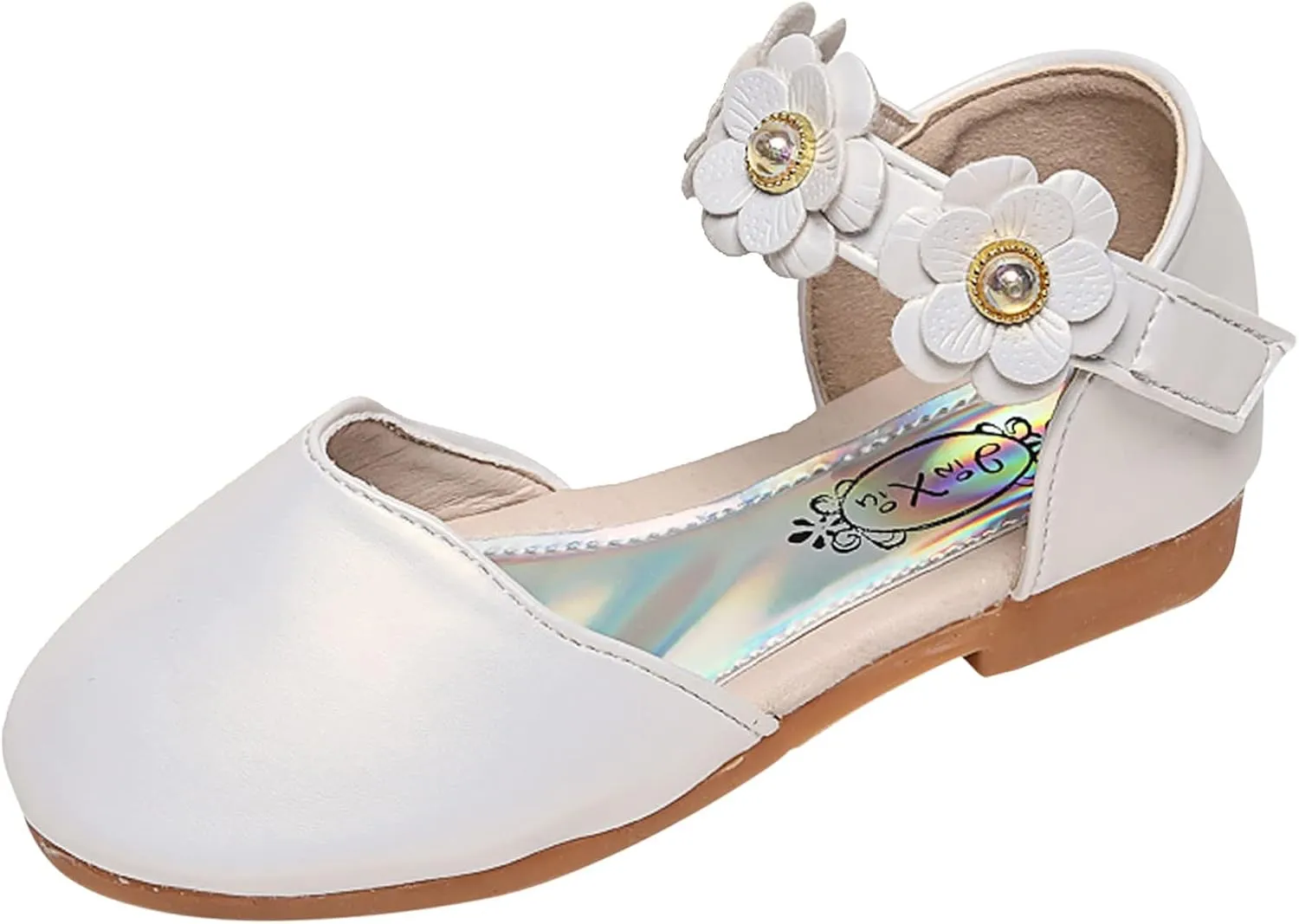 Flower Girls Dress Shoes Toddler Kids Wedding Party School Glitter Mary Jane Dance Pumps Sandals for Formal Prom
