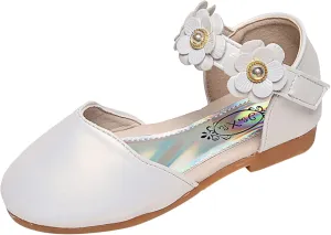 Flower Girls Dress Shoes Toddler Kids Wedding Party School Glitter Mary Jane Dance Pumps Sandals for Formal Prom