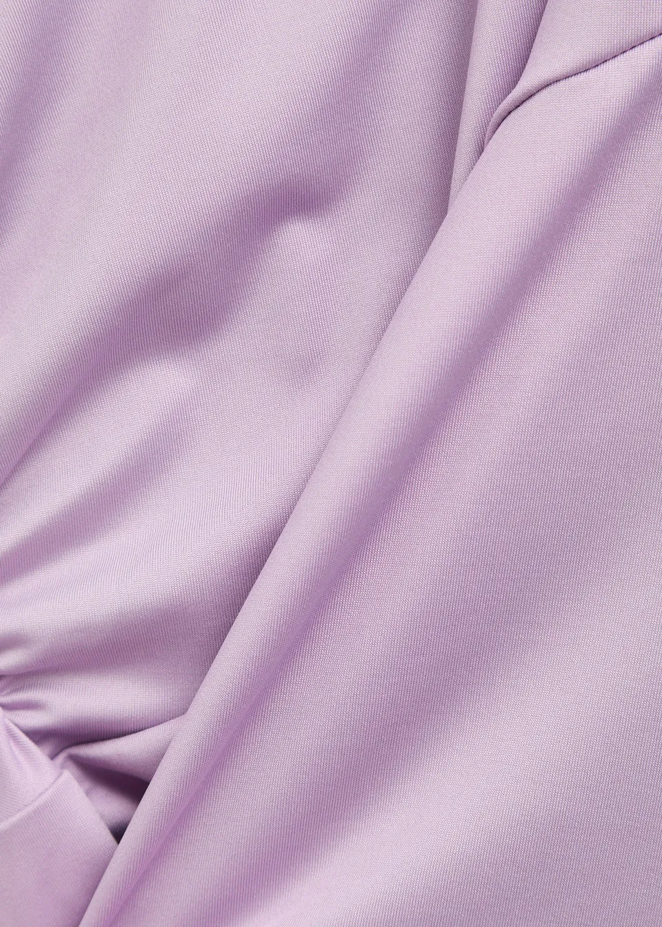 Gathered Detail Crewneck Dress