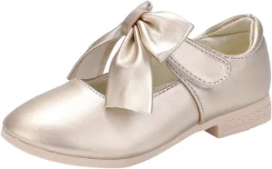 Girls Ballet Shoes Flower Girls Mary Jane Flats with Bow Toddler Dress Shoes Party Wedding Church Shoes for Kids