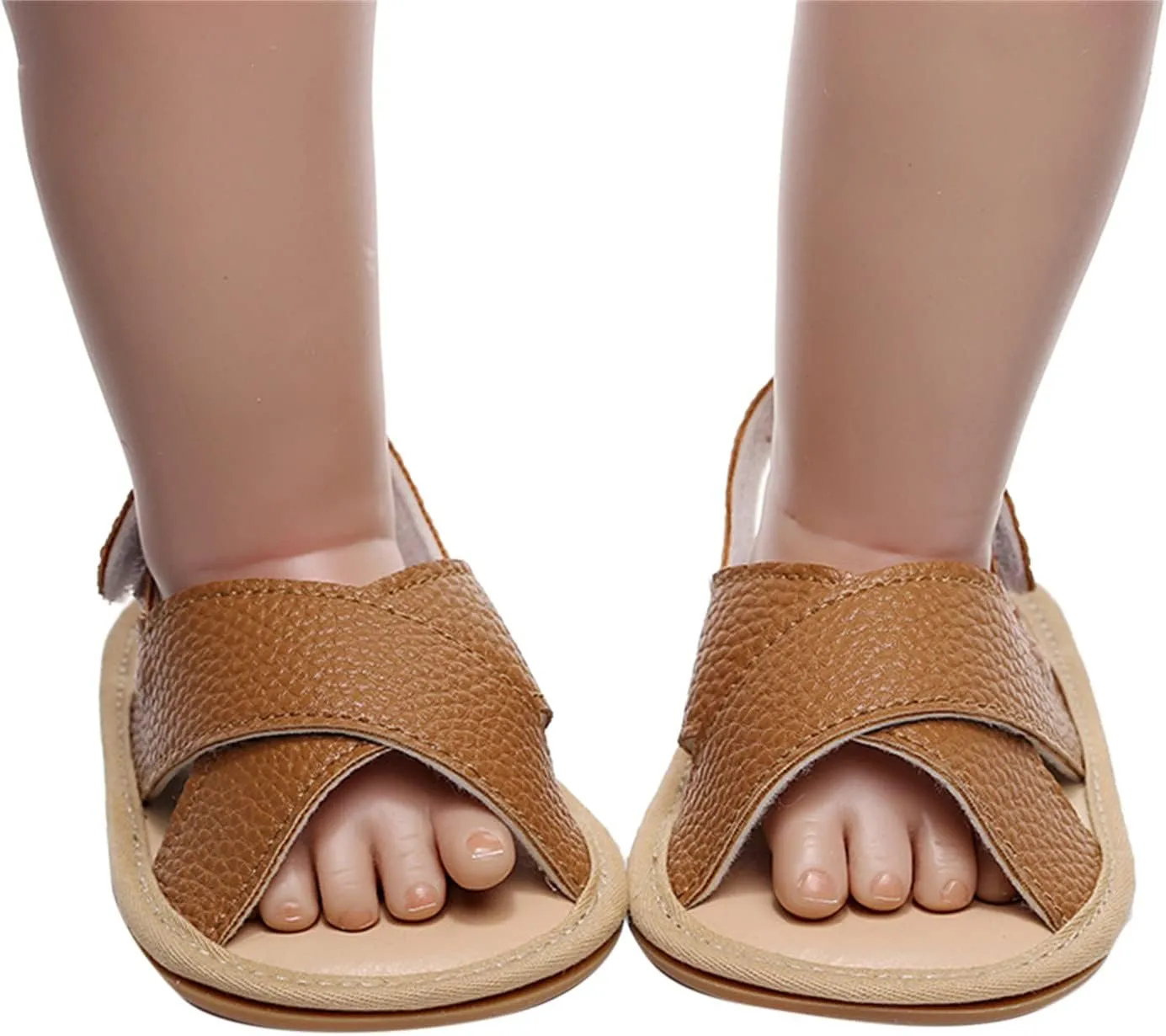 Infant Boys Girls Open Toe Solid Shoes Toddler First Walking Soft Sole Flat Sandals Bowknot Princess Beach Water Shoes