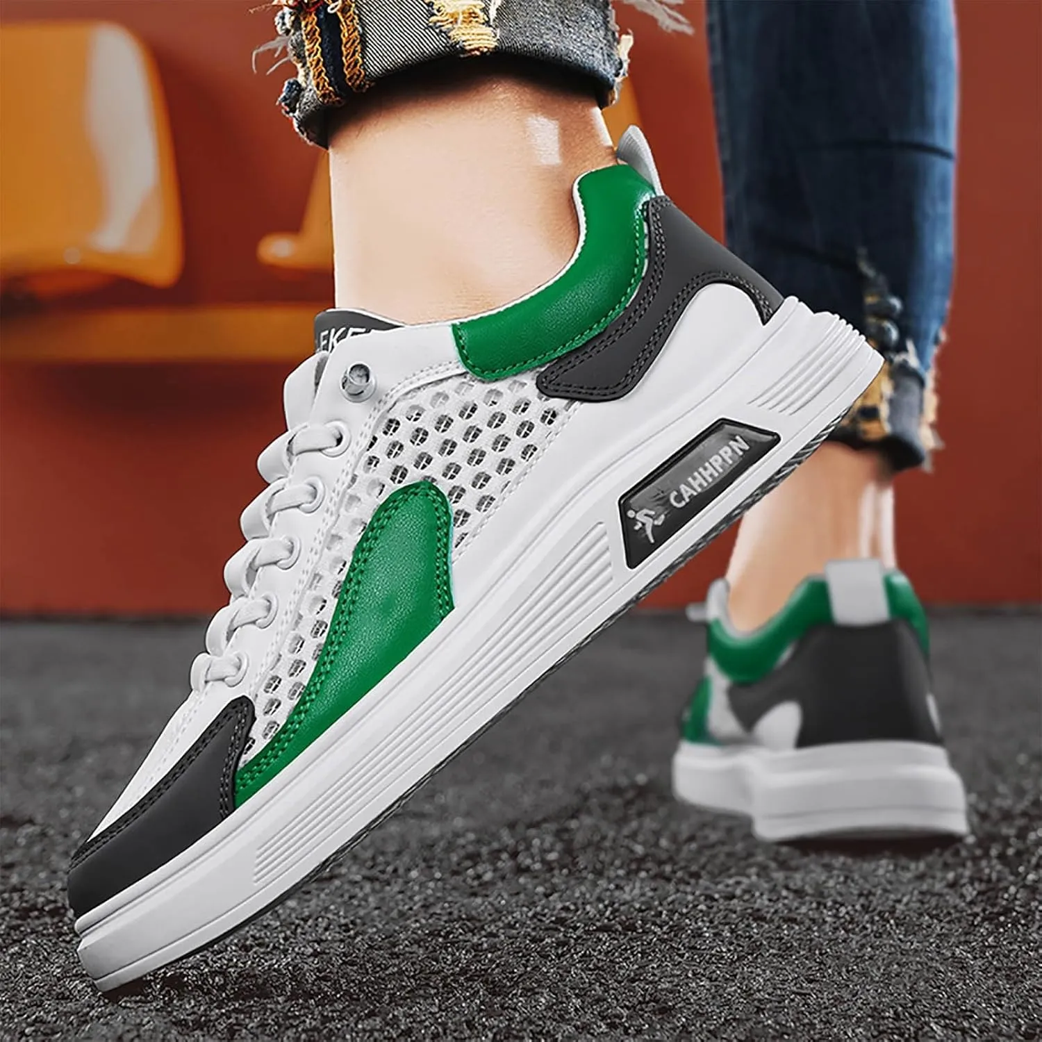Jogging Walking Sneakers for Men Lightweight Sport Gym Jogging Walking Sneaker Men's Arch Support Insole Shoes