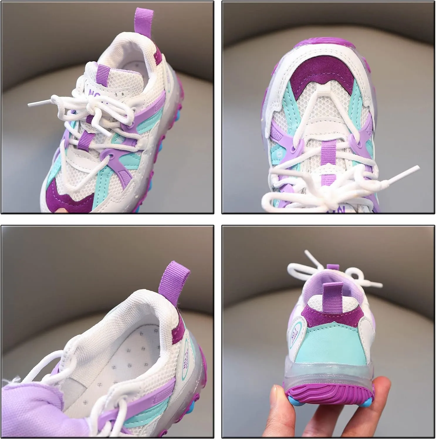 Kids Sneakers Toddler Boys Girls Lightweight Breathable Walking Shoes Children Luminous Flashing Shoes