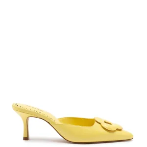 Larroude Flora Pump In Lemonade Leather