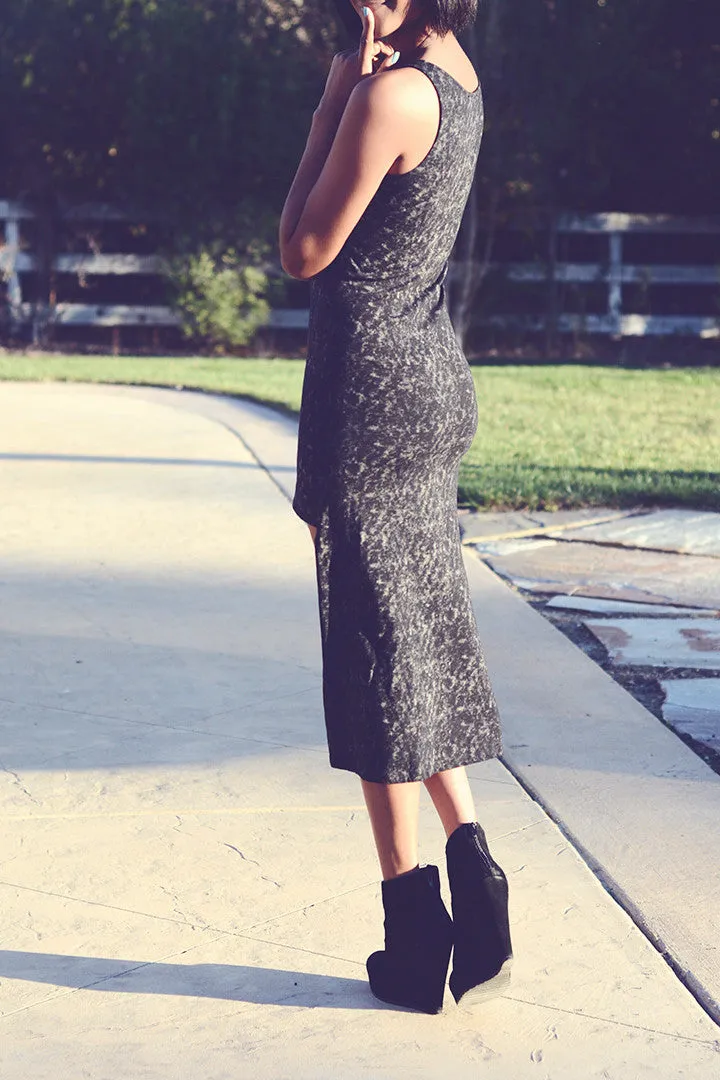 Loving Heart Acid Washed High-Low Dress