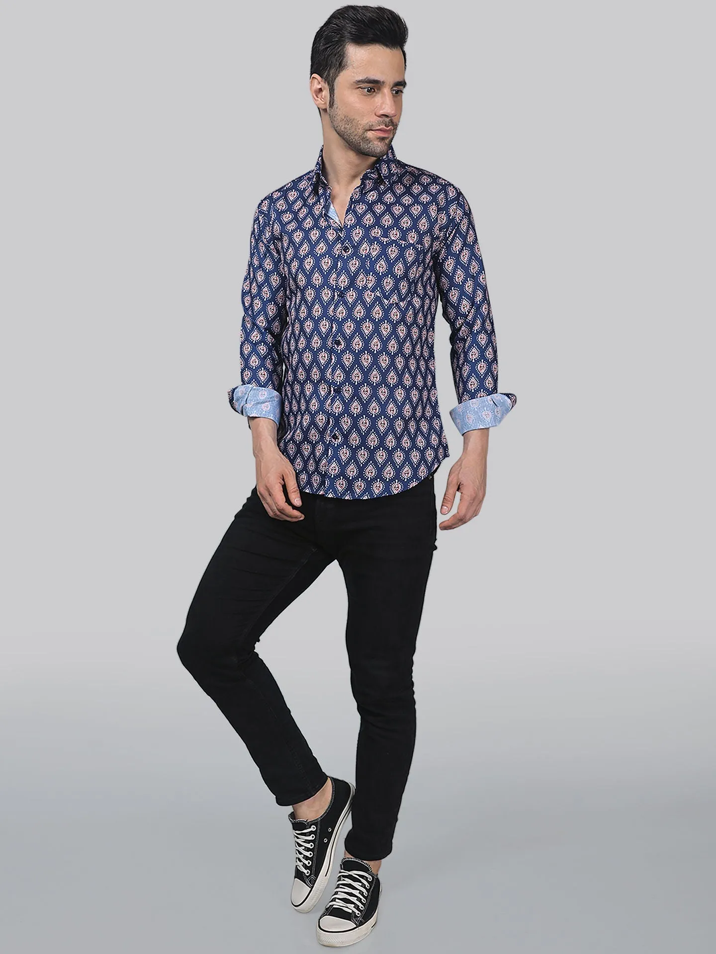Majestic Marble Men's Printed Shirt