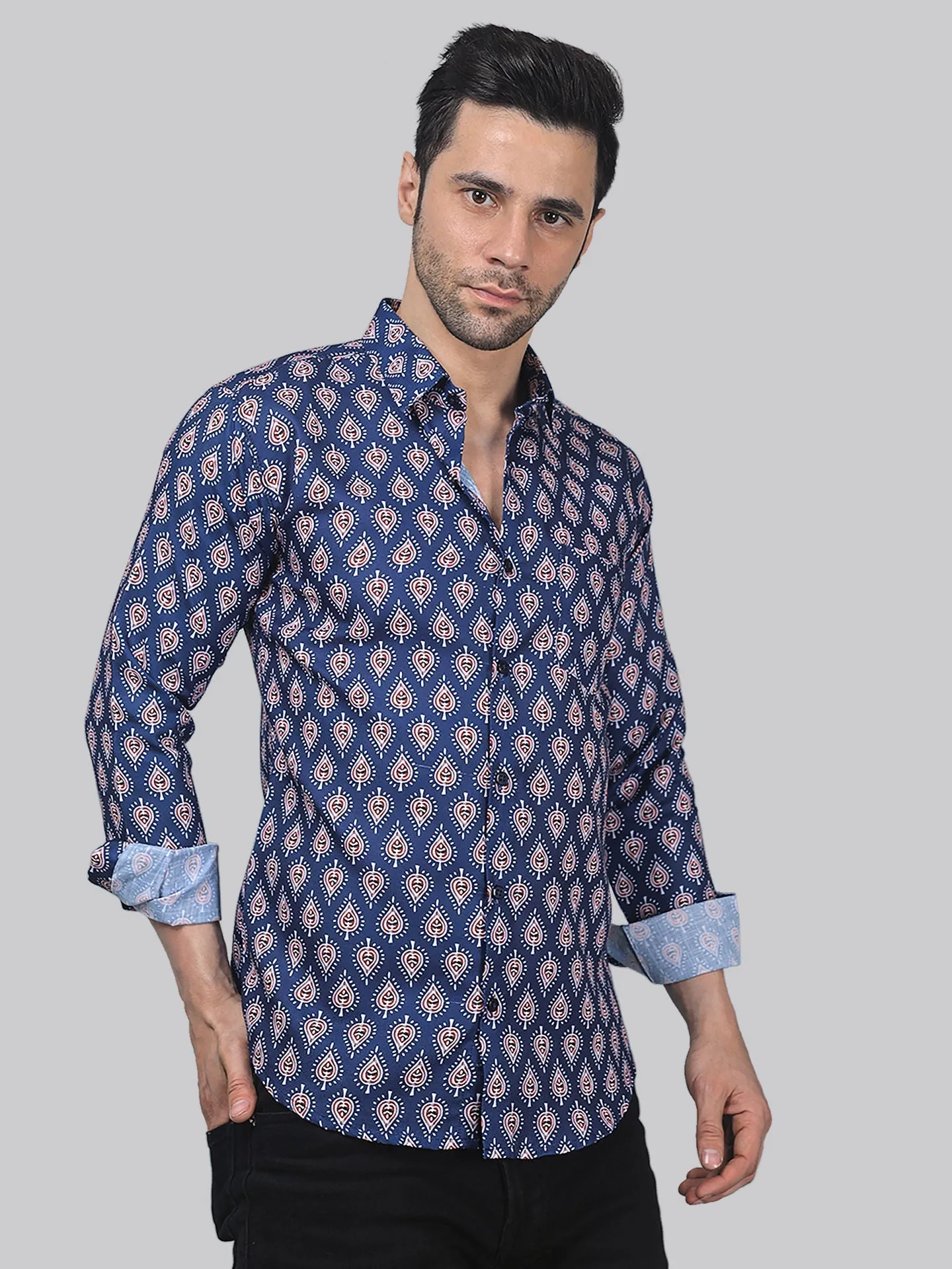 Majestic Marble Men's Printed Shirt