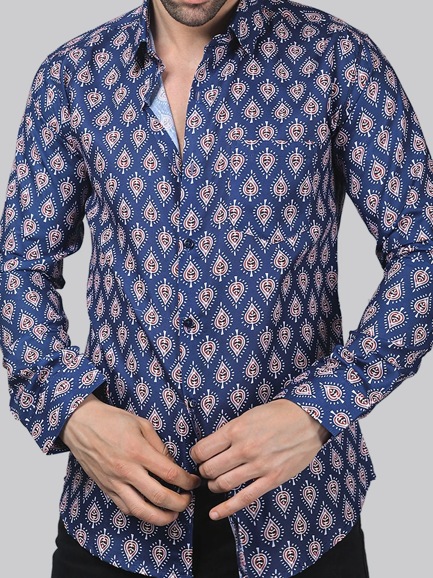 Majestic Marble Men's Printed Shirt