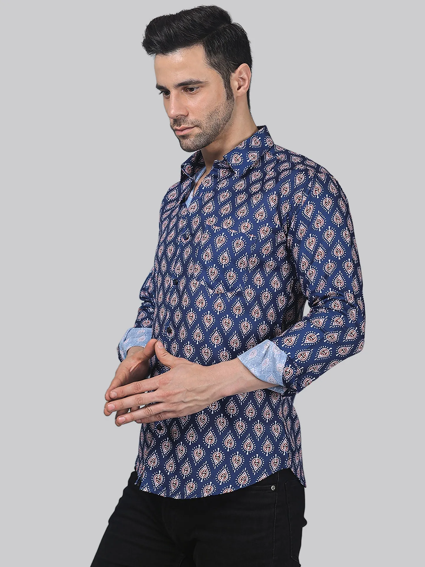 Majestic Marble Men's Printed Shirt