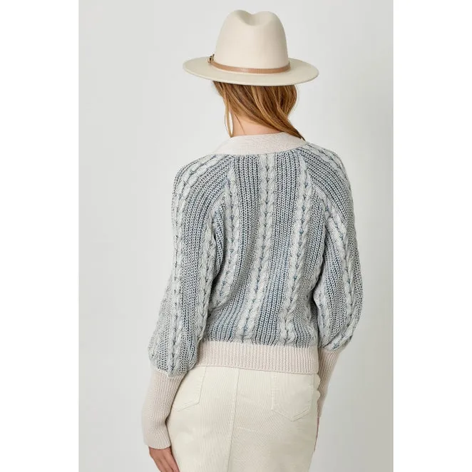 Mixed Woven Cardigan