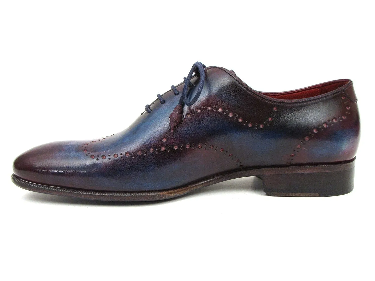 Paul Parkman Men's Wingtip Oxfords Blue & Purple (ID#741-PRP)