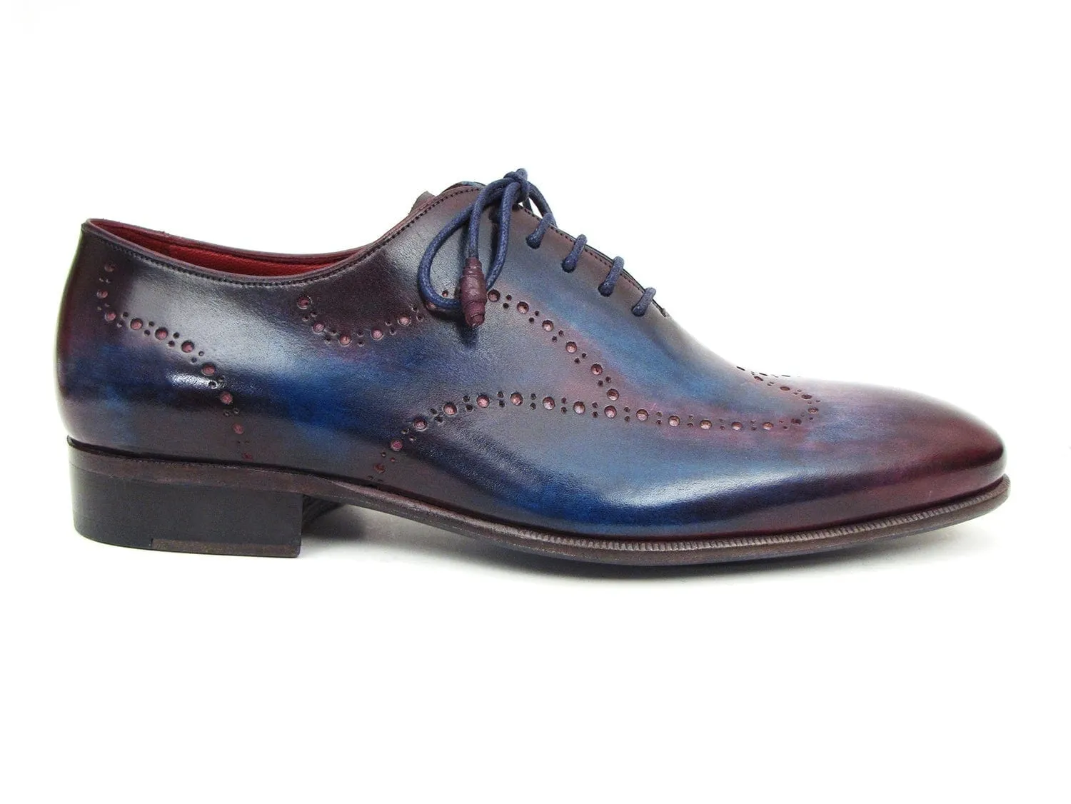 Paul Parkman Men's Wingtip Oxfords Blue & Purple (ID#741-PRP)
