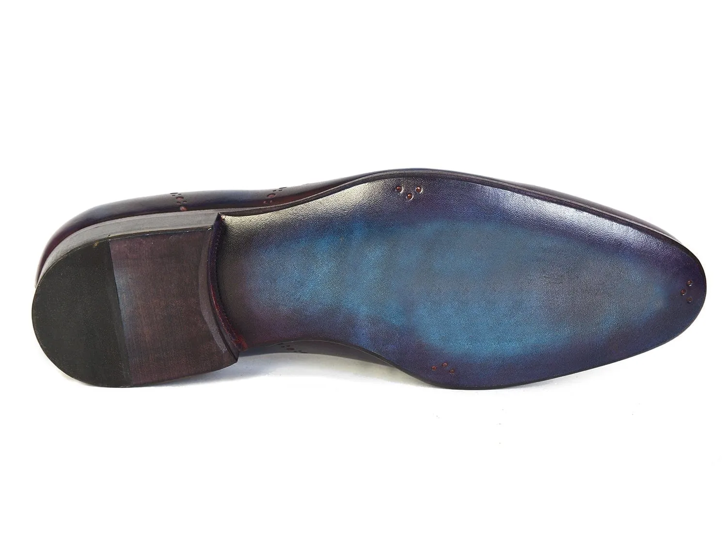 Paul Parkman Men's Wingtip Oxfords Blue & Purple (ID#741-PRP)