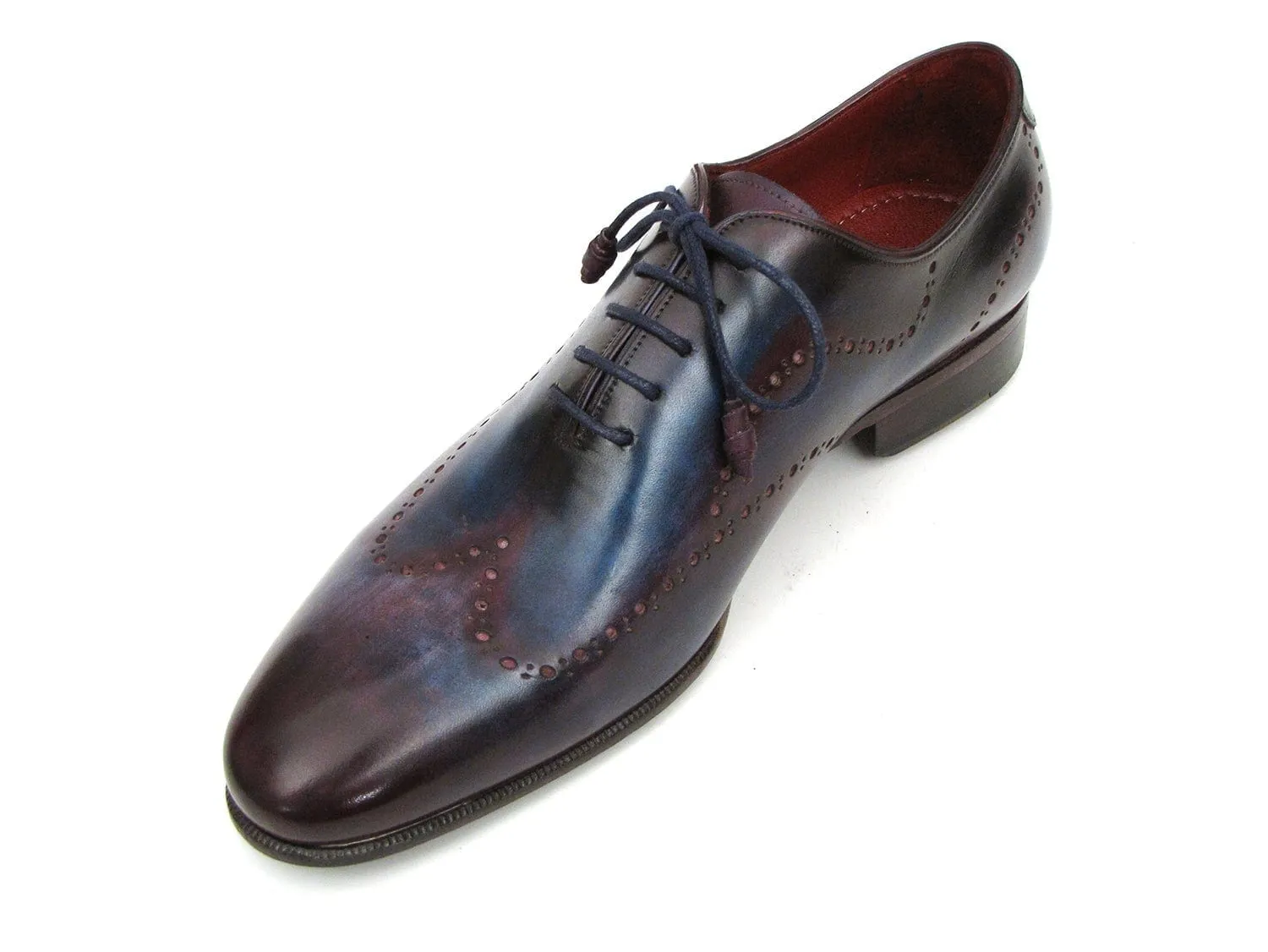 Paul Parkman Men's Wingtip Oxfords Blue & Purple (ID#741-PRP)