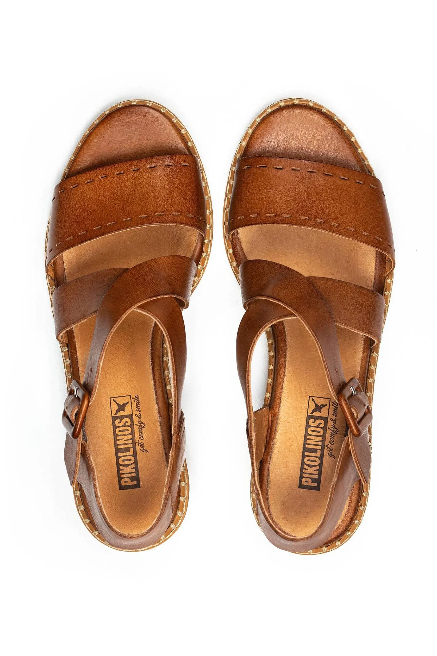 Pikolinos Blanes W3H-1892 Brandy Brown Leather Sandal