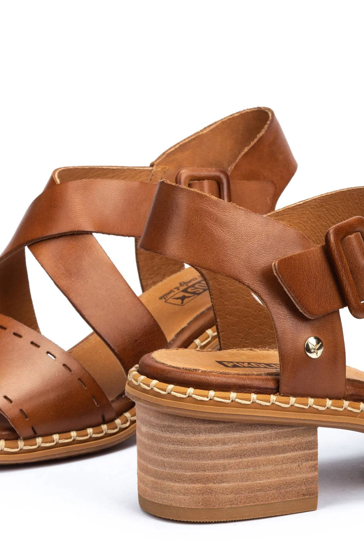 Pikolinos Blanes W3H-1892 Brandy Brown Leather Sandal