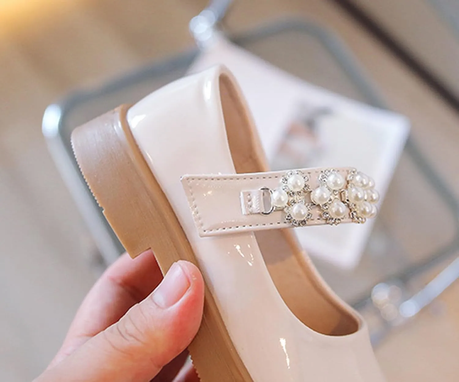 Round Toe Mary Jane Dress Shoes for Flower Girls Kids Soft Leather Dance Shoes Toddler Girls Sandals for Party