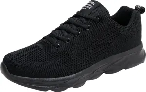 Sneakers for Women Casual Mesh Breathable Lace Up Walking Non Slip Work Shoes Women Sport Men Casual Dress Shoes Women's Fashion Sneakers White Tennis Shoe Trainers Shoe