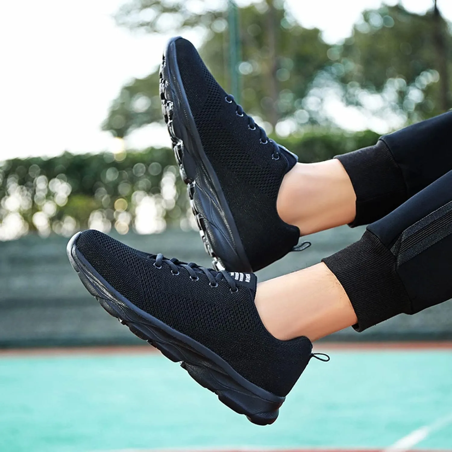 Sneakers for Women Casual Mesh Breathable Lace Up Walking Non Slip Work Shoes Women Sport Men Casual Dress Shoes Women's Fashion Sneakers White Tennis Shoe Trainers Shoe