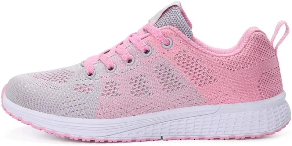 Sneakers for Women Casual Mesh Breathable Lace Up Walking Tennis Shoes Womens Wide Casual Work Shoes Fashion Sneakers 2025 Slip On Tennis Shoe Trainers Shoe
