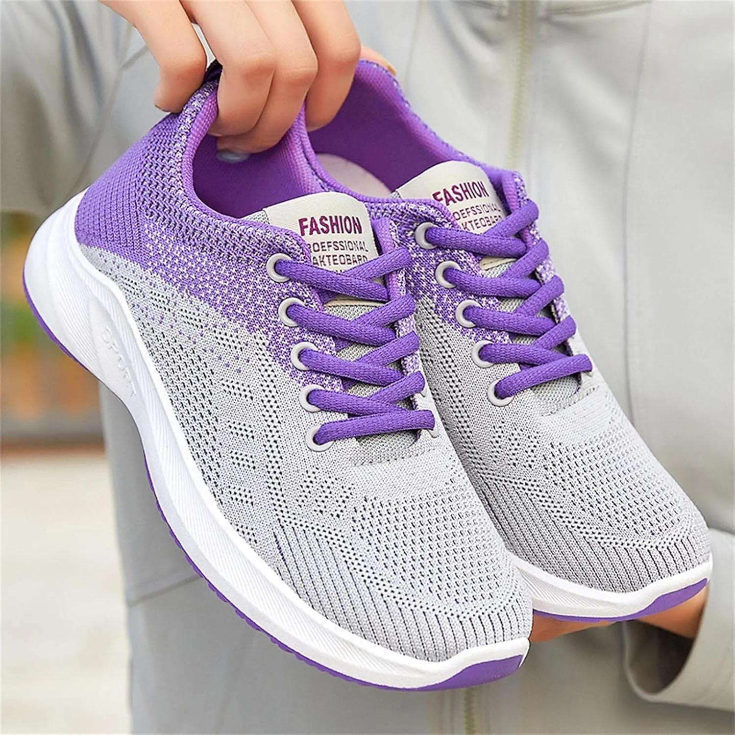 Sneakers for Women Running Shoes Fashion Walking Lace Up Walking Shoes Women Mesh Breathable Business Casual Shoes Platform Sneakers Brown Tennis Shoe Cross Trainer Shoe