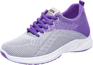 Sneakers for Women Running Shoes Fashion Walking Lace Up Walking Shoes Women Mesh Breathable Business Casual Shoes Platform Sneakers Brown Tennis Shoe Cross Trainer Shoe