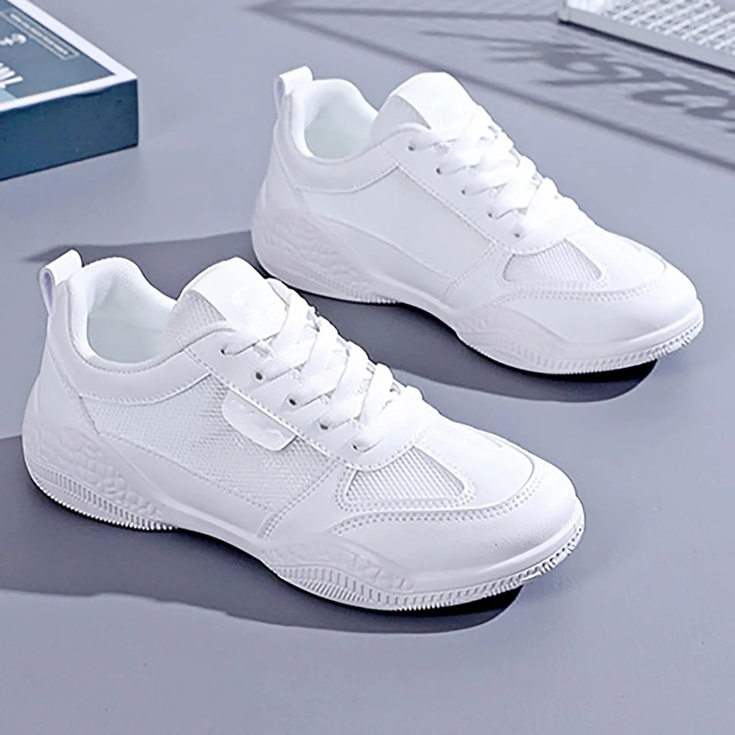 Sneakers for Women Running Shoes Fashion Walking Lace Up Womens Tennis Shoes Athletic Shoes Casual Shoes Sneakers Steel Toe Tennis Shoe Trainers Shoe
