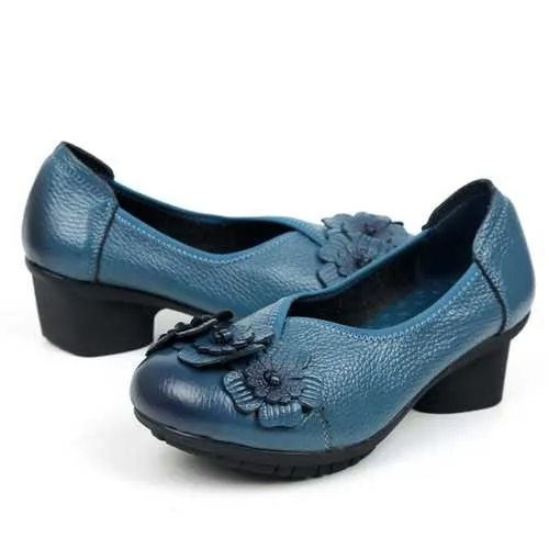 SOCOFY Women Casual Shoes In Leather