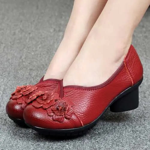 SOCOFY Women Casual Shoes In Leather