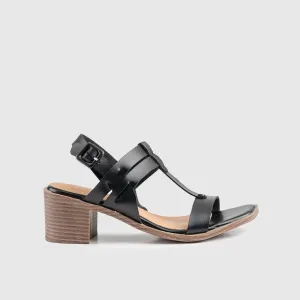 Soft Style Abigail Block Heel Sandal Black 01493