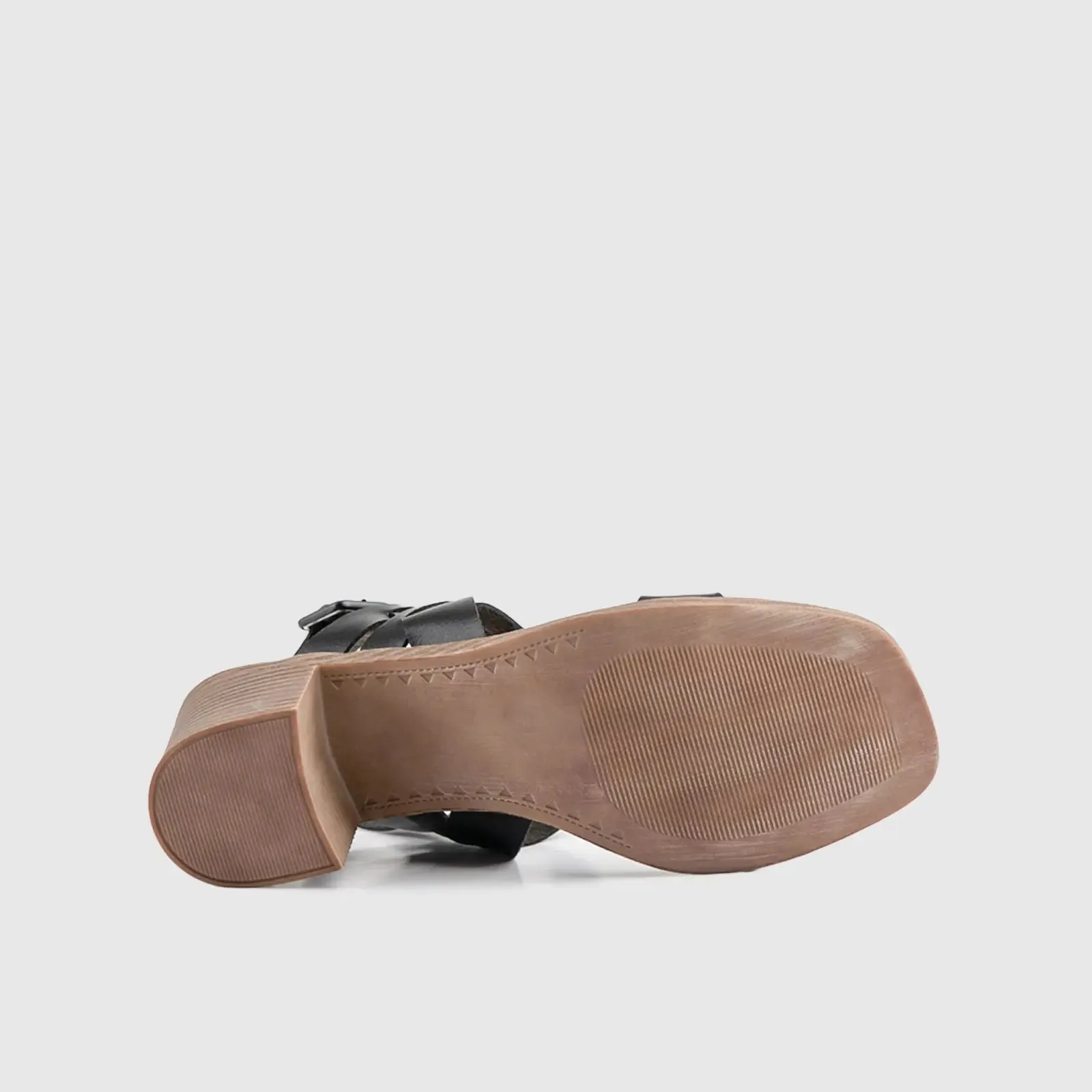Soft Style Abigail Block Heel Sandal Black 01493